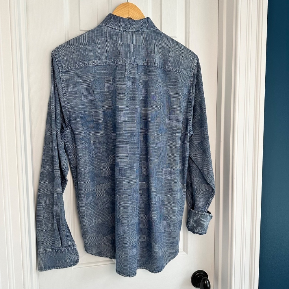 Tommy Bahama Men's Paradise Patchwork Long-Sleeve Shirt EUC - Picture 4 of 6